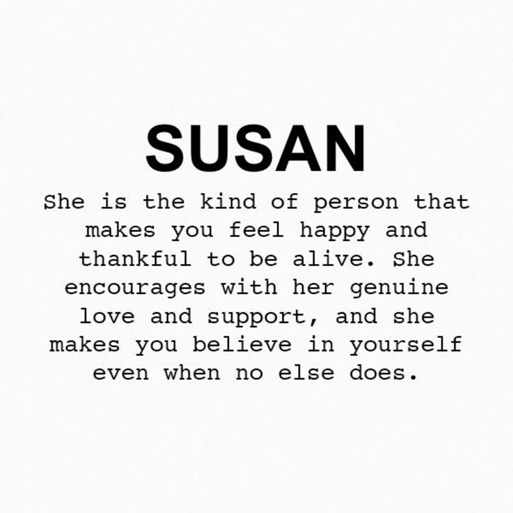 Meet your Posher, Susan